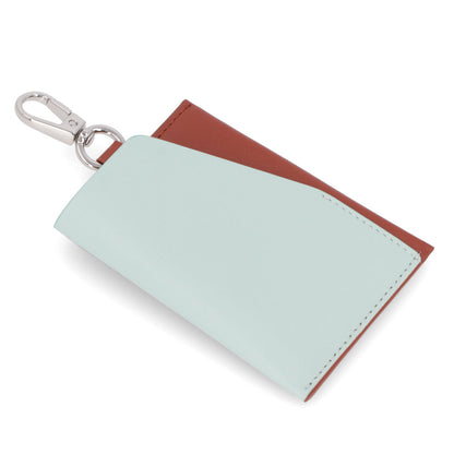 ポール スミス Paul Smith 雑貨 カードケース・名刺入れ メンズ WALLET LUGGAGE TAG ブラウン×ライトブルー レザー ロゴ マルチカラー カードホルダー M1A-7721-LDECOR