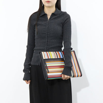 Paul Smith クラッチバッグ DOC CASE SIG STRIPE