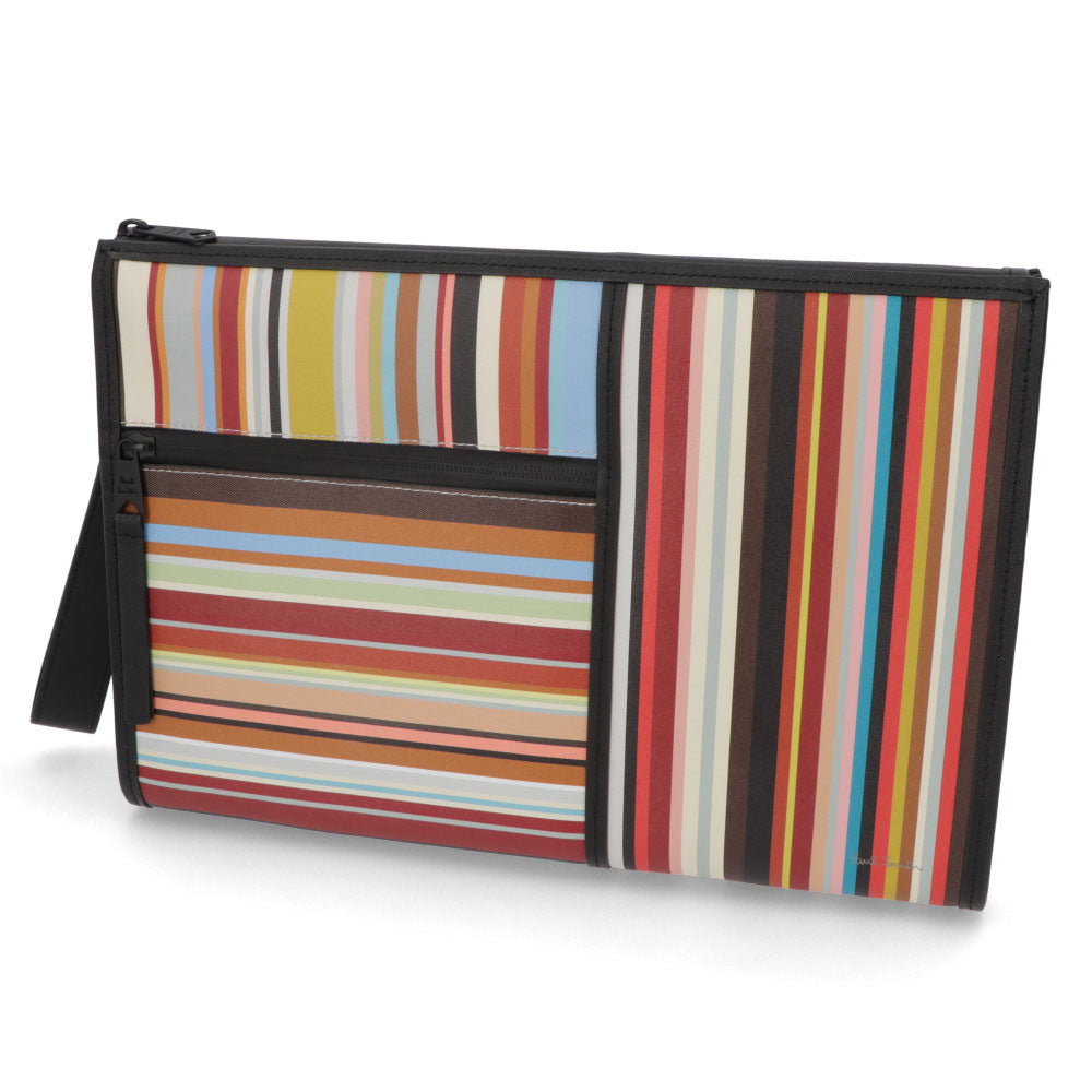 Paul Smith クラッチバッグ DOC CASE SIG STRIPE