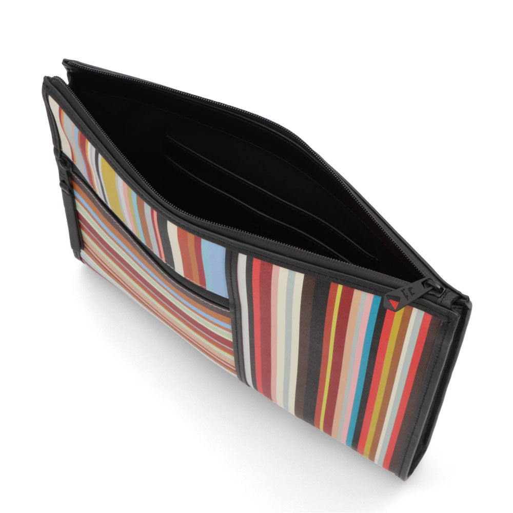 Paul Smith クラッチバッグ DOC CASE SIG STRIPE
