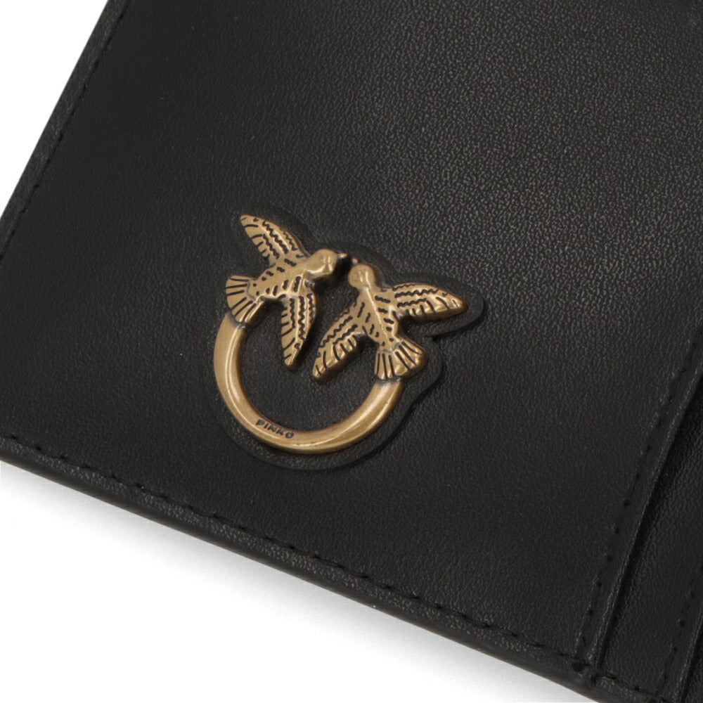 PINKO カードケース ブラック フラグメントケース ミニ 1G205Y-Y82K