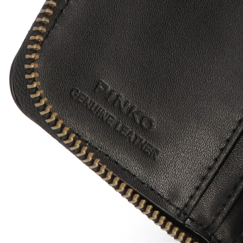 PINKO  ホワイト ブラック ミニ ラウンド 小銭入れ付き 1G2061-Y82K