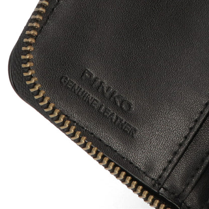 PINKO  ホワイト ブラック ミニ ラウンド 小銭入れ付き 1G2061-Y82K