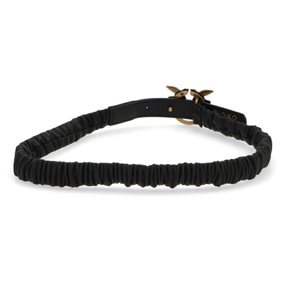 PINKO ベルト ホワイト ブラック バックル 100823-A0F2