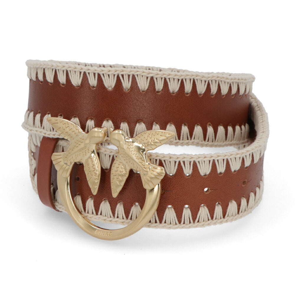 PINKO ベルト ブラウン バックル 1H20VM-Y73M