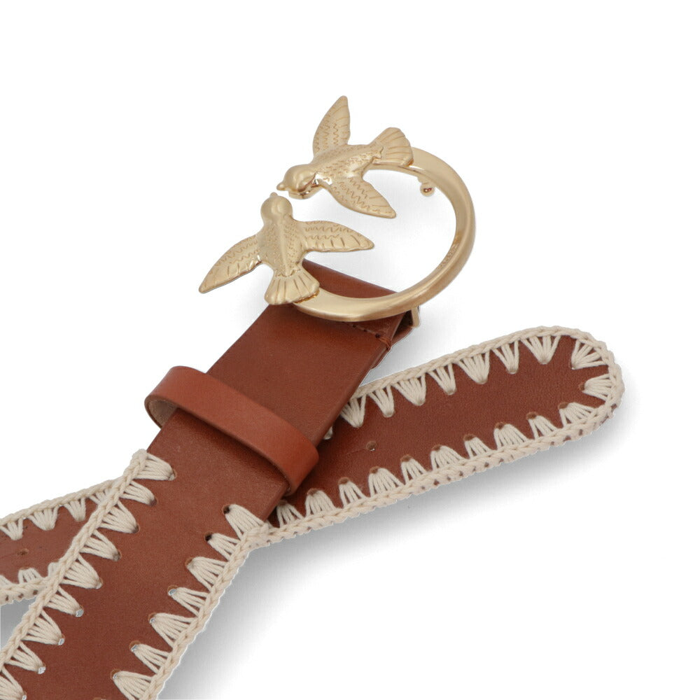 PINKO ベルト ブラウン バックル 1H20VM-Y73M