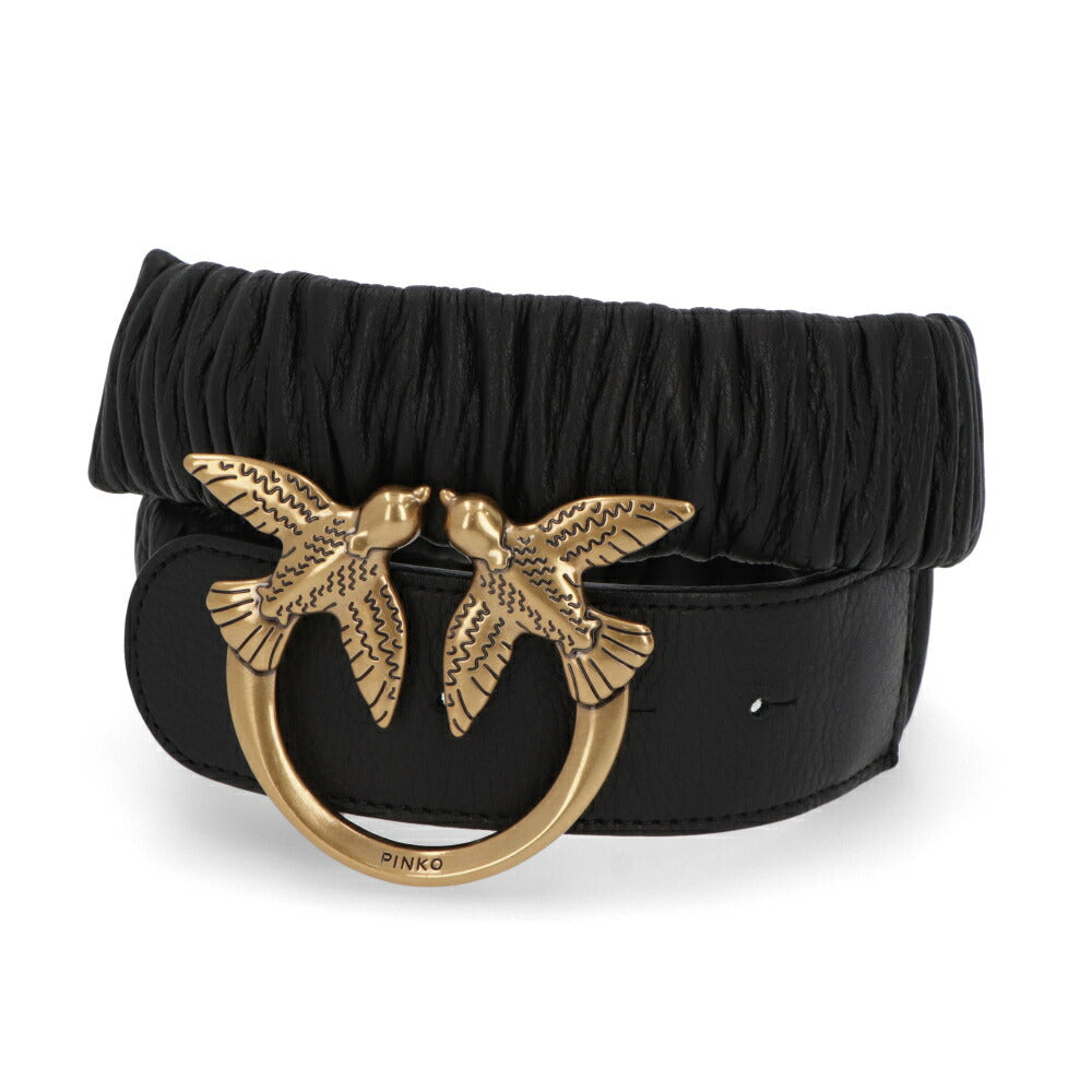 PINKO ベルト ホワイト ブラック バックル 1H212R-Y87E