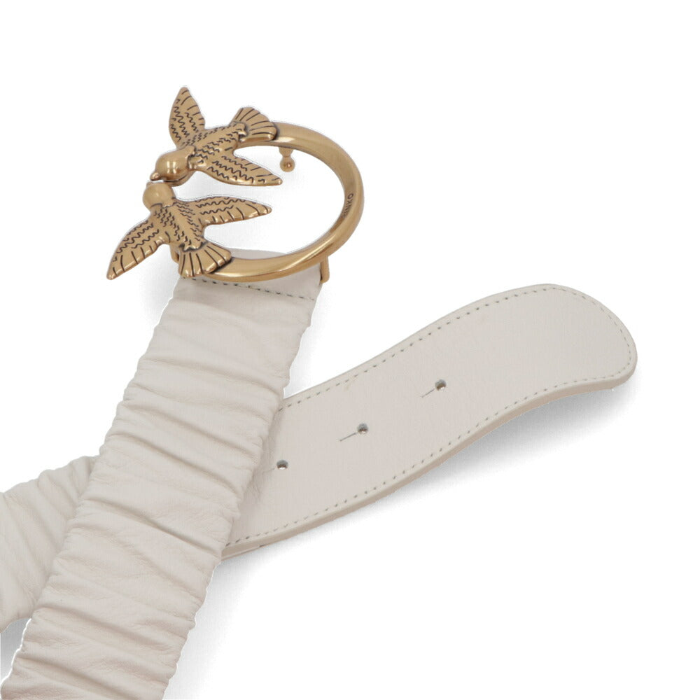 PINKO ベルト ホワイト ブラック バックル 1H212R-Y87E