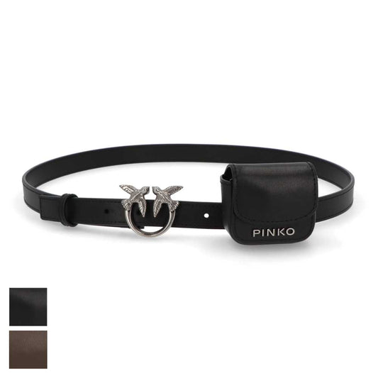 PINKO ベルト ブラウン ブラック バックル 1H2142-Y5H7