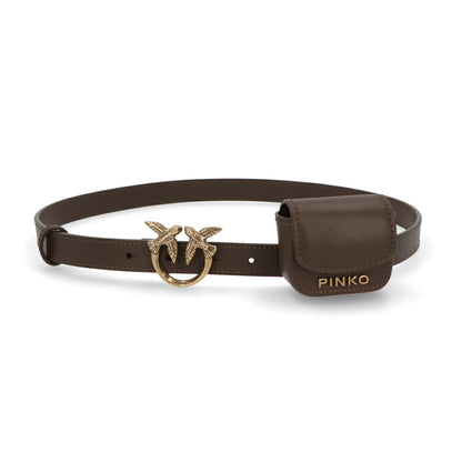 PINKO ベルト ブラウン ブラック バックル 1H2142-Y5H7