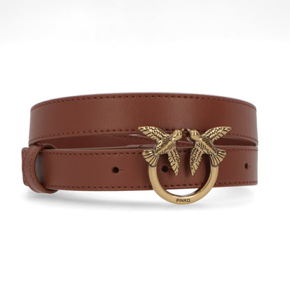 PINKO ベルト ブラウン バックル レザー 1P21ZL-Y6JC