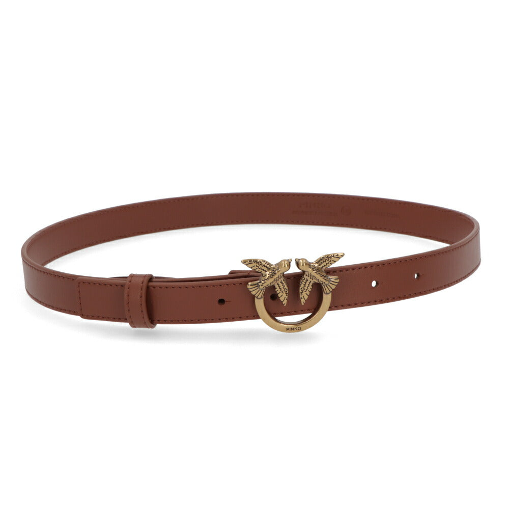 PINKO ベルト ブラウン バックル レザー 1P21ZL-Y6JC