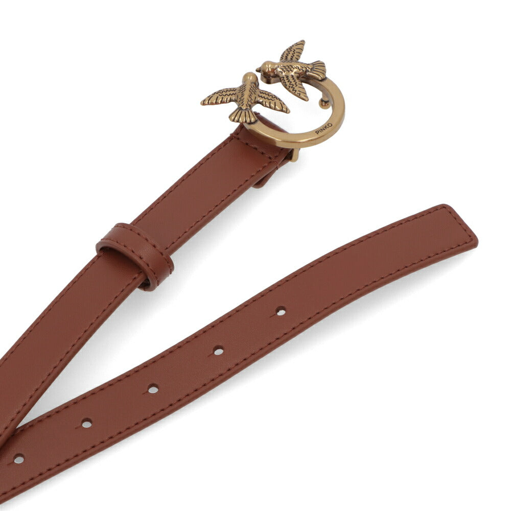 PINKO ベルト ブラウン バックル レザー 1P21ZL-Y6JC