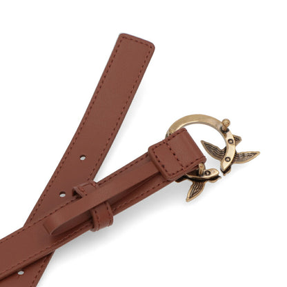 PINKO ベルト ブラウン バックル レザー 1P21ZL-Y6JC