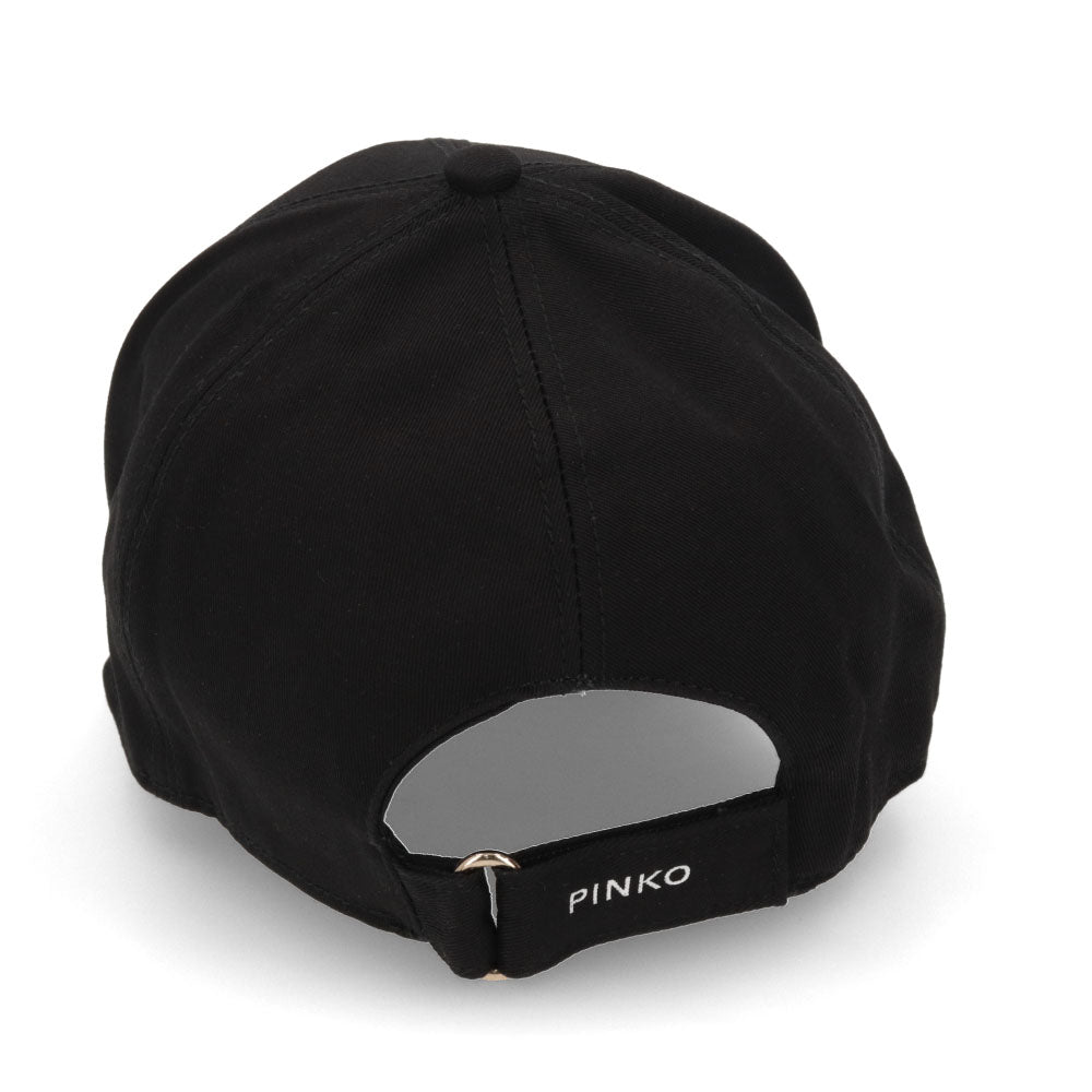 PINKO キャップ ブラック ワンポイント 1G205E-Y85W