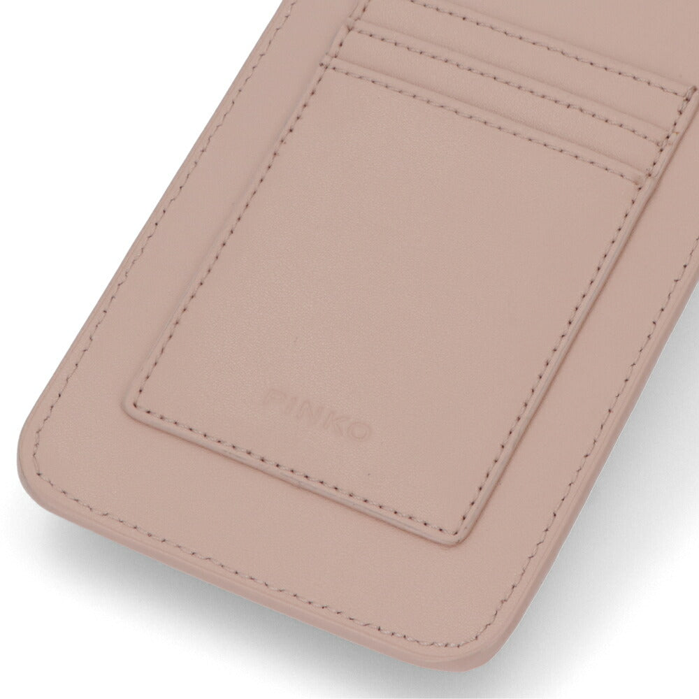 PINKO ピンク ブラック iPhoneケース スマホケース チェーン 1P22P6-Y7SP