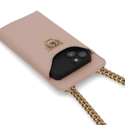 PINKO ピンク ブラック iPhoneケース スマホケース チェーン 1P22P6-Y7SP