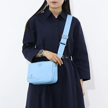 PINKO ショルダーバッグ ブルー ナイロン 1P22HV-Y7UX