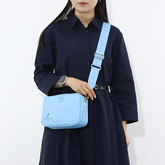 PINKO ショルダーバッグ ブルー ナイロン 1P22HV-Y7UX