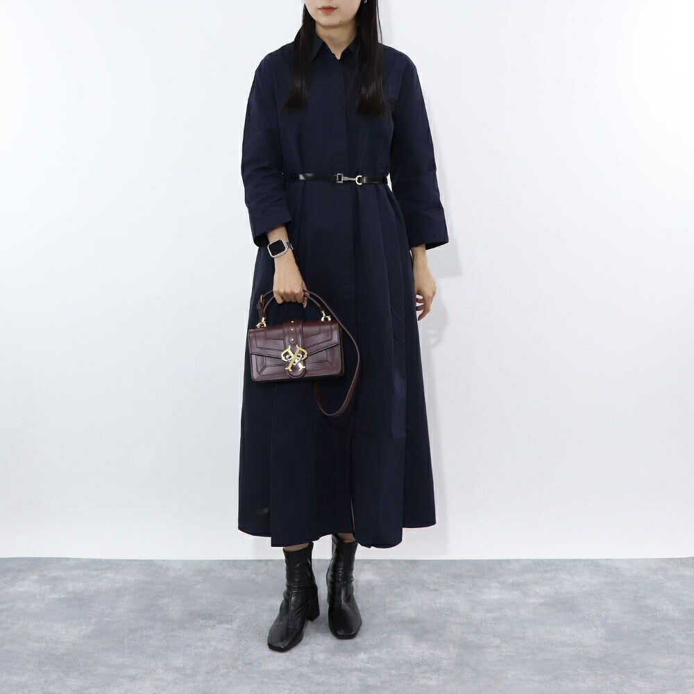 PINKO ショルダーバッグ ボルドー ブラック 2way 1P21TH-Y6JD