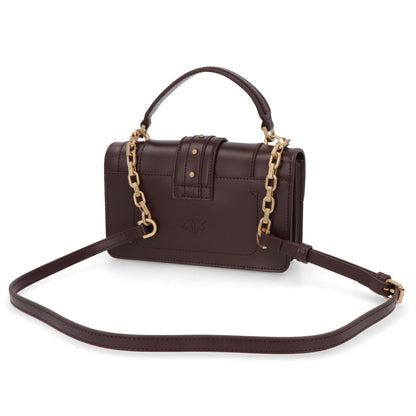 PINKO ショルダーバッグ ボルドー ブラック 2way 1P21TH-Y6JD