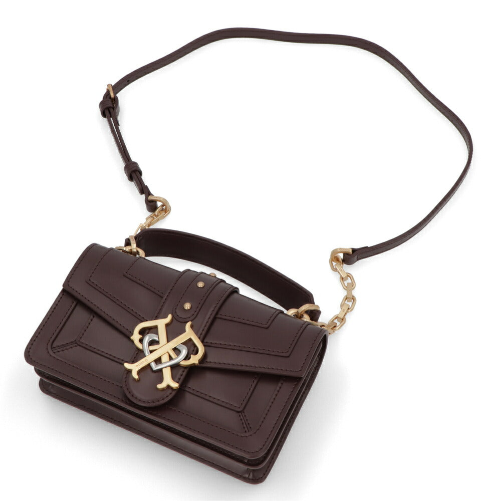 PINKO ショルダーバッグ ボルドー ブラック 2way 1P21TH-Y6JD