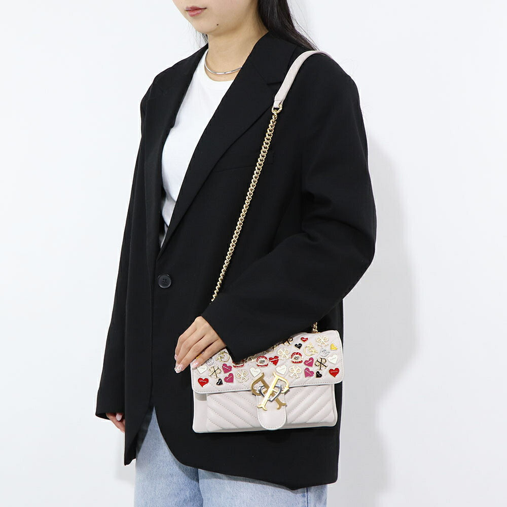 PINKO ショルダーバッグ ホワイト レザー 1P21XN-Y6P4