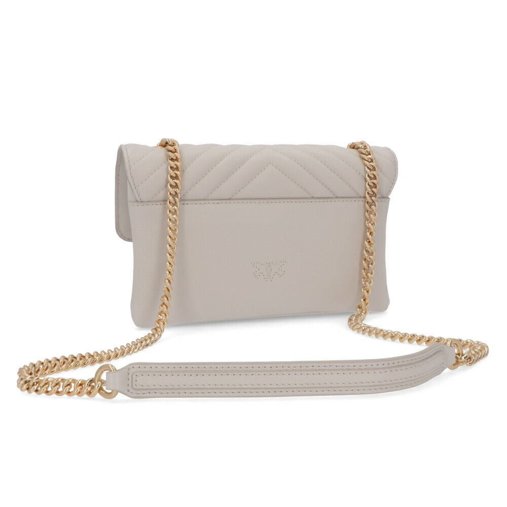 PINKO ショルダーバッグ ホワイト レザー 1P21XN-Y6P4