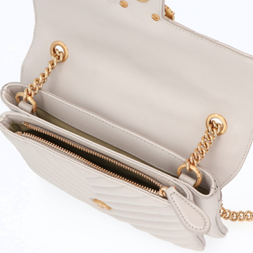 PINKO ショルダーバッグ ホワイト レザー 1P21XN-Y6P4