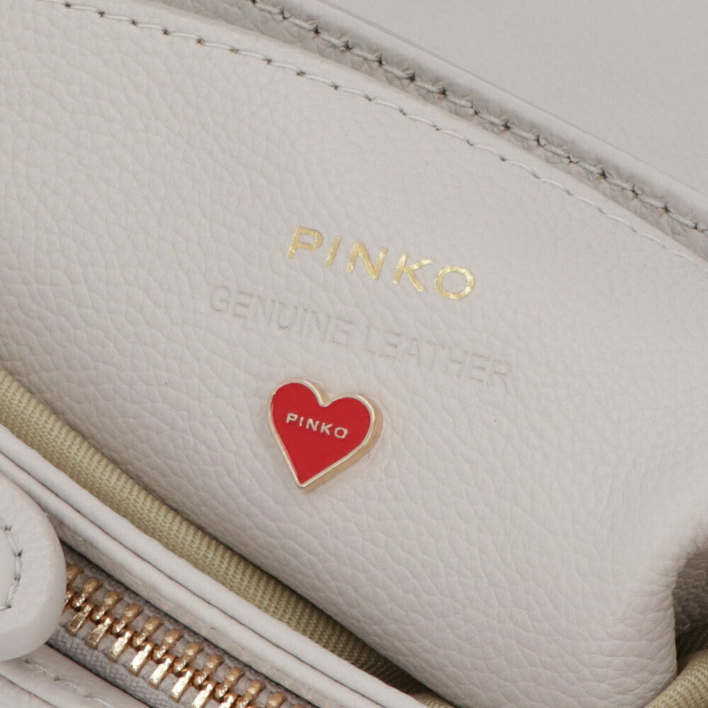 PINKO ショルダーバッグ ホワイト レザー 1P21XN-Y6P4