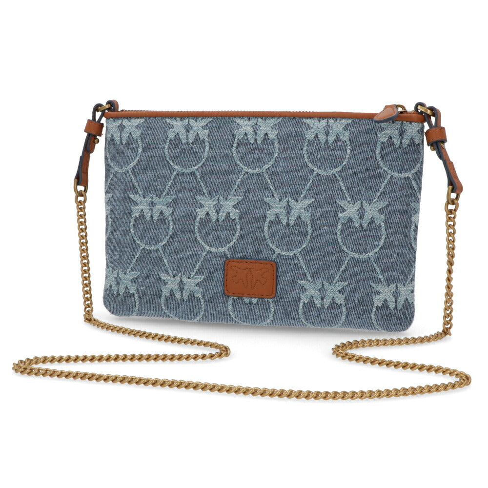 PINKO ショルダーバッグ ブルー 総柄 1P22PT-Y7WZ