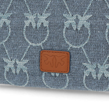 PINKO ショルダーバッグ ブルー 総柄 1P22PT-Y7WZ