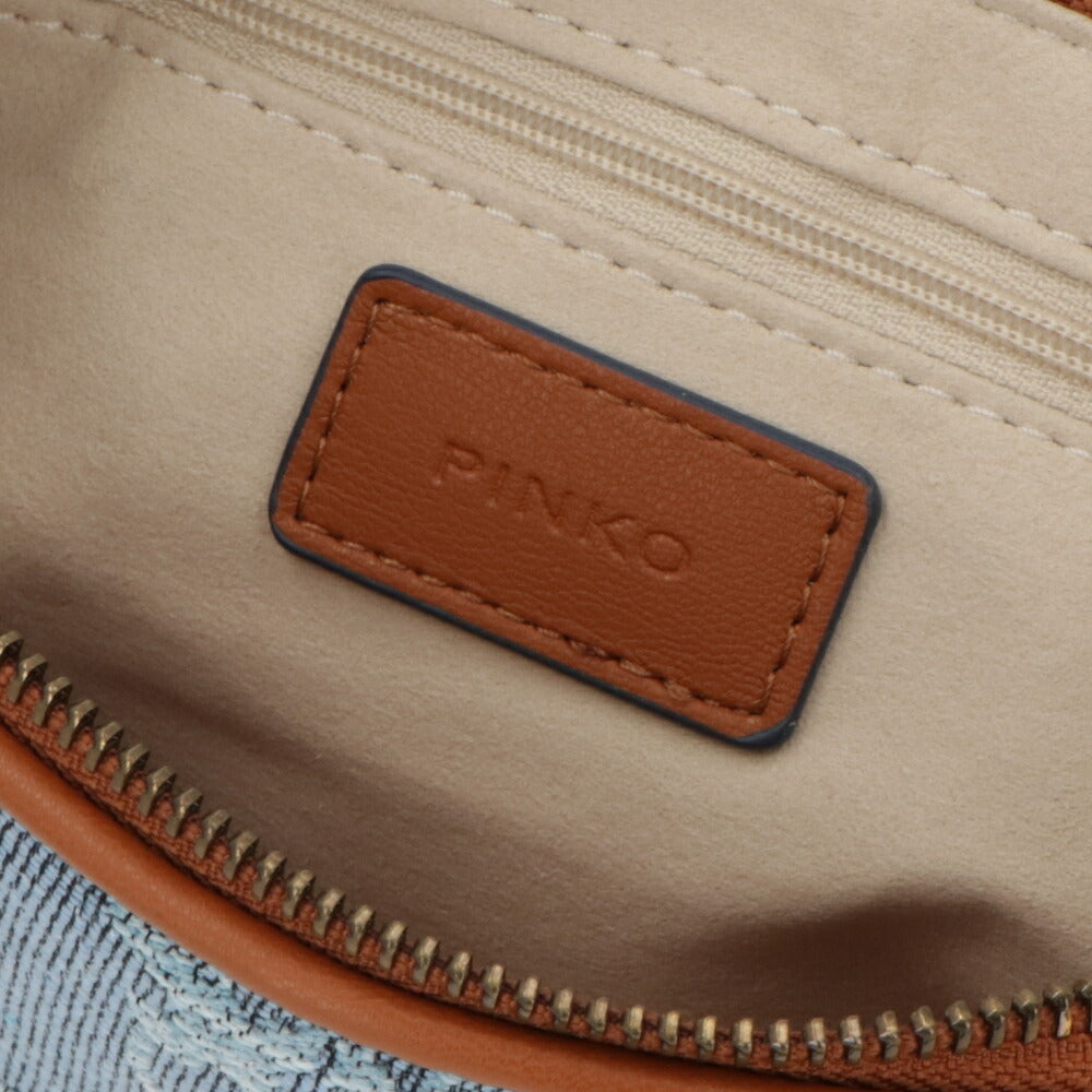 PINKO ショルダーバッグ ブルー 総柄 1P22PT-Y7WZ