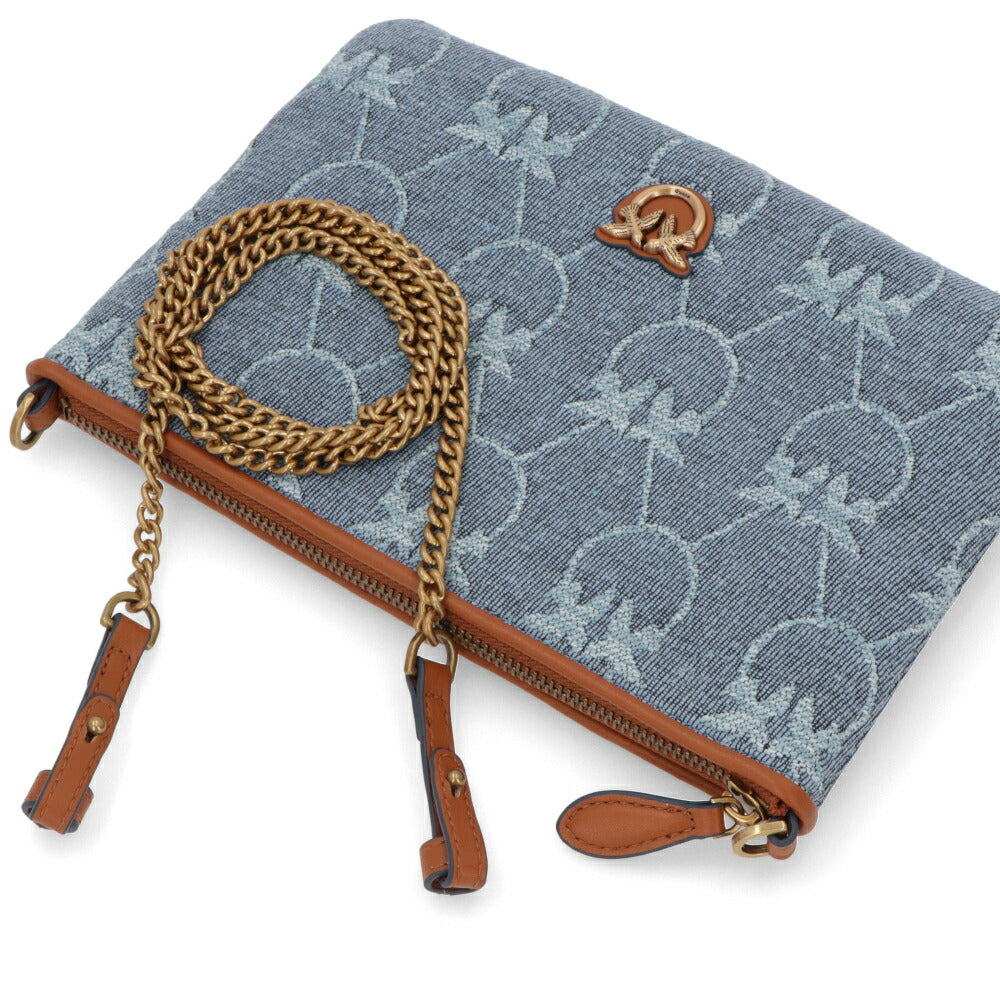 PINKO ショルダーバッグ ブルー 総柄 1P22PT-Y7WZ