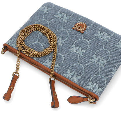 PINKO ショルダーバッグ ブルー 総柄 1P22PT-Y7WZ