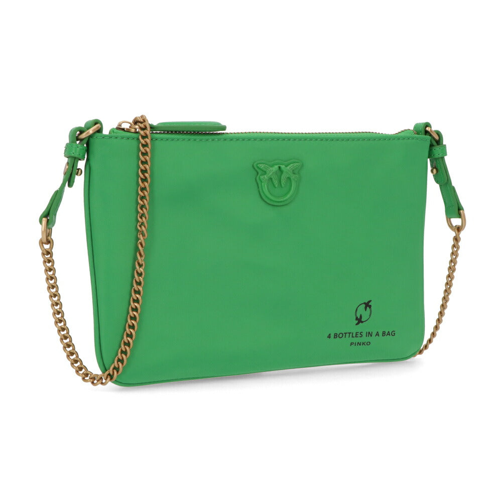 PINKO ショルダーバッグ ブルー ピンク グリーン ポーチ 1P22PE-Y7UX