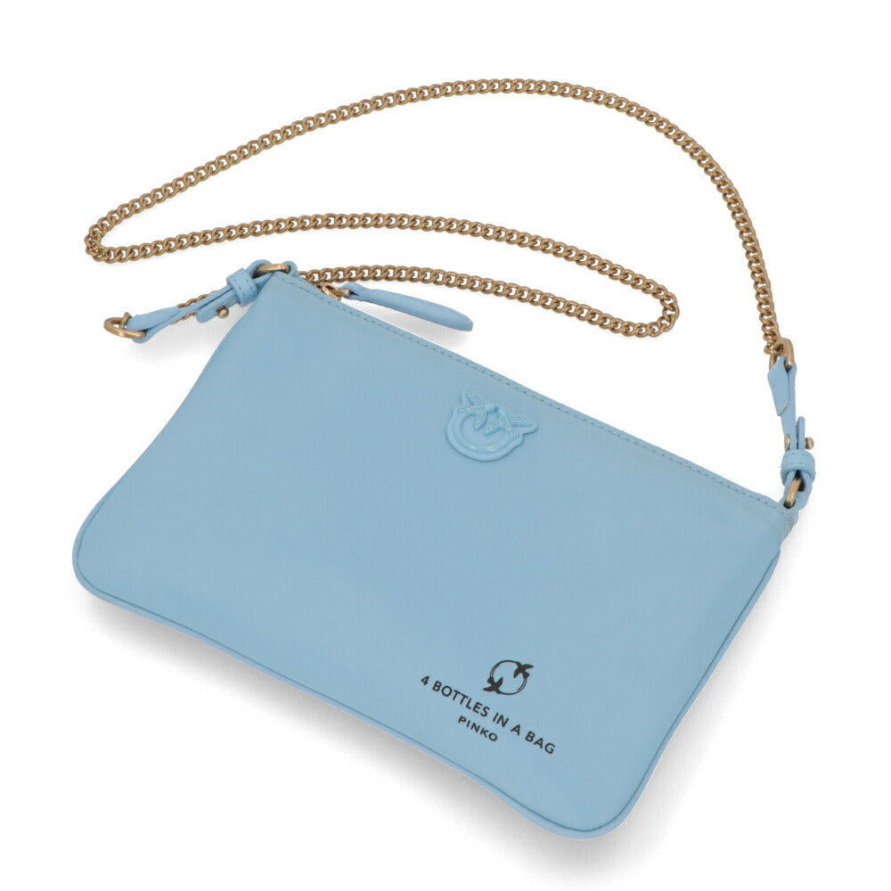 PINKO ショルダーバッグ ブルー ピンク グリーン ポーチ 1P22PE-Y7UX