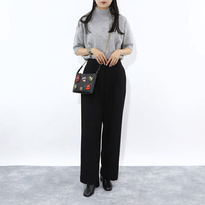 PINKO ショルダーバッグ ホワイト ブラック ポーチ 1G205Z-Y82K