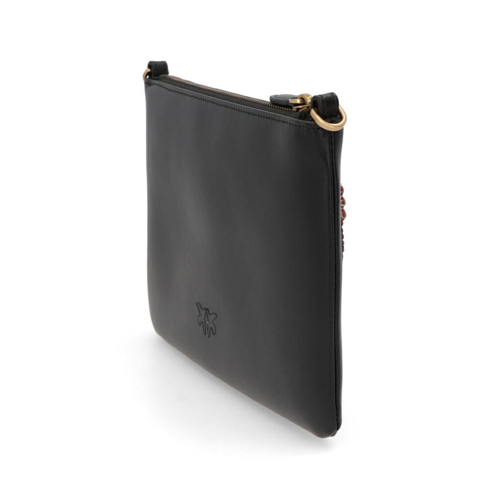 PINKO ショルダーバッグ ホワイト ブラック ポーチ 1G205Z-Y82K