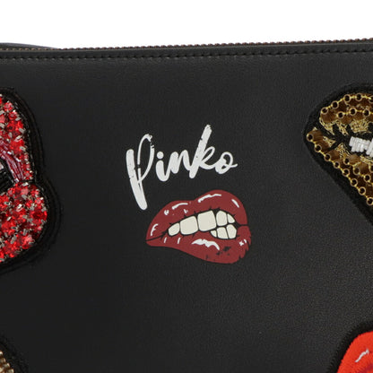 PINKO ショルダーバッグ ホワイト ブラック ポーチ 1G205Z-Y82K