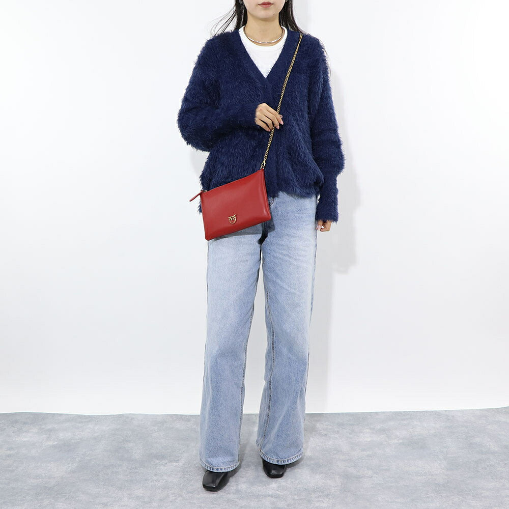 PINKO ショルダーバッグ ピンク レッド パープル クラッチバッグ 1P22XK-Y5H7