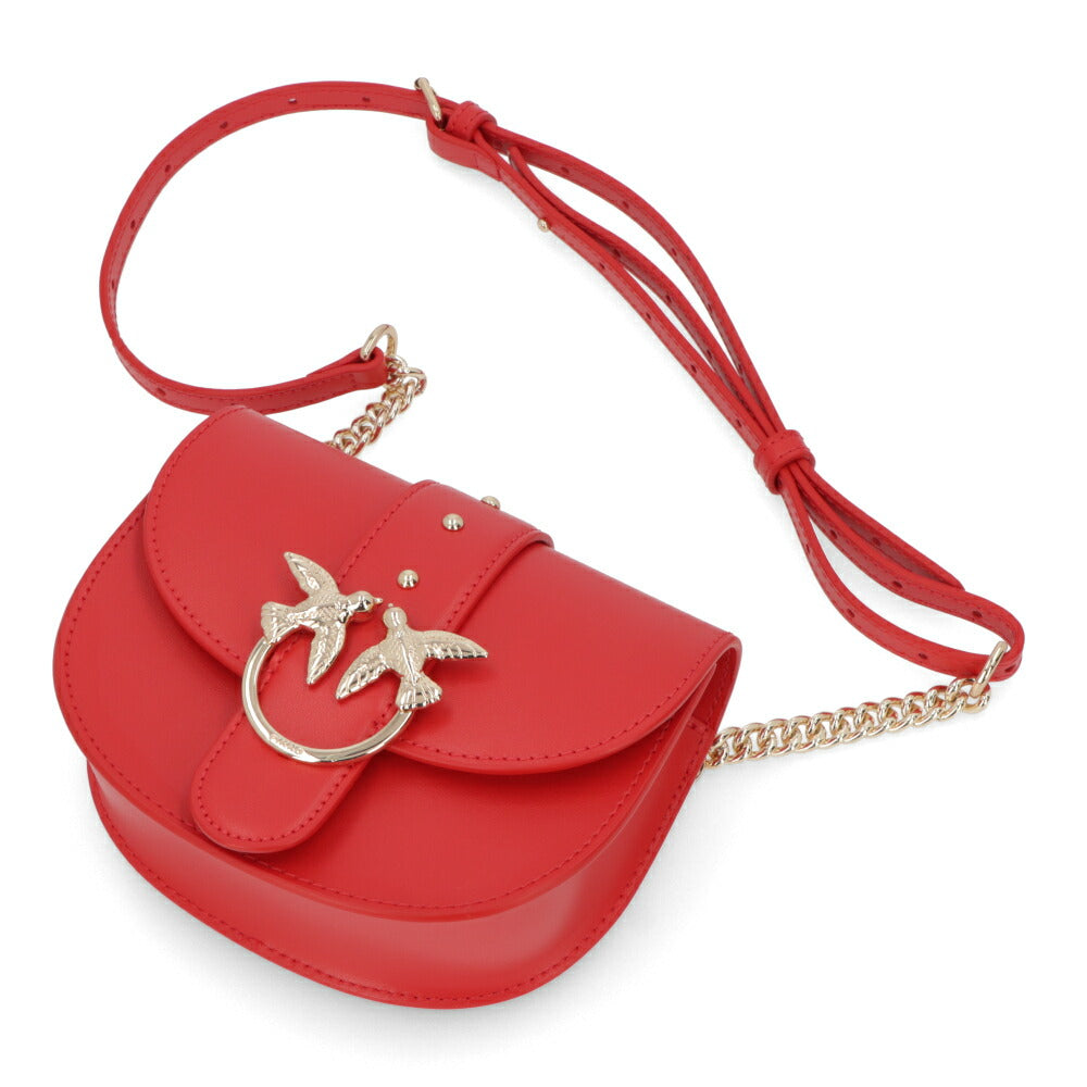 PINKO ショルダーバッグ レッド ミニバッグ 1P21KQ-Y5FF