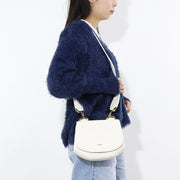 PINKO ショルダーバッグ ホワイト レザー 1P225L-Y711