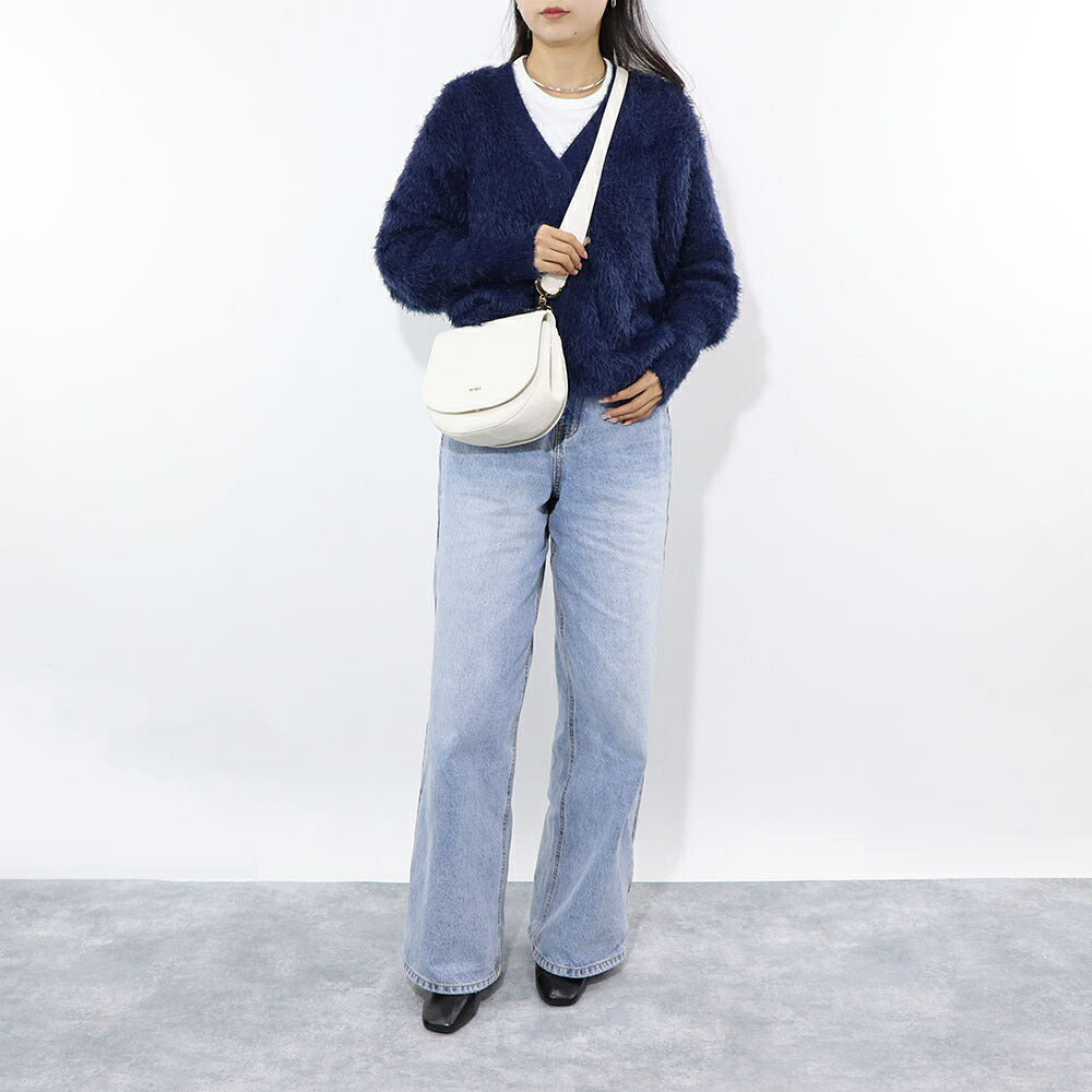 PINKO ショルダーバッグ ホワイト レザー 1P225L-Y711