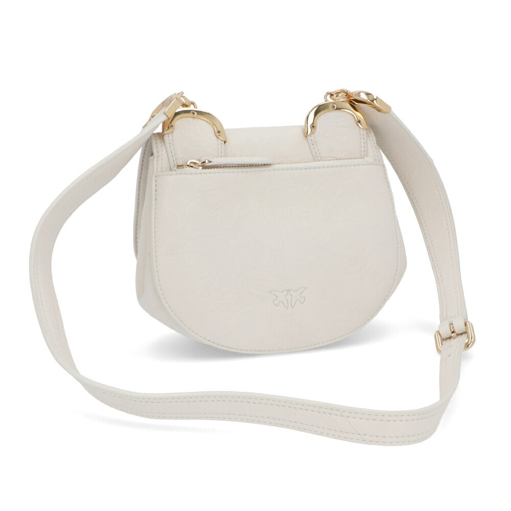 PINKO ショルダーバッグ ホワイト レザー 1P225L-Y711