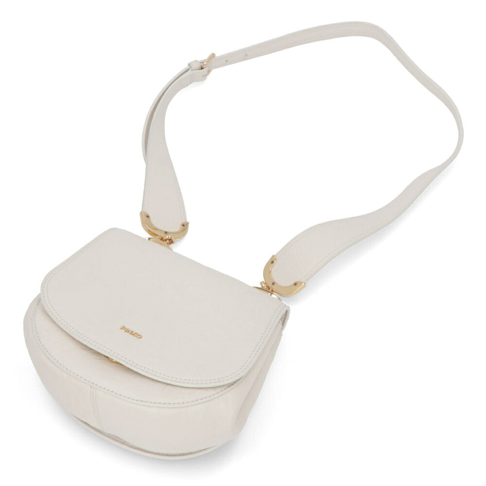 PINKO ショルダーバッグ ホワイト レザー 1P225L-Y711