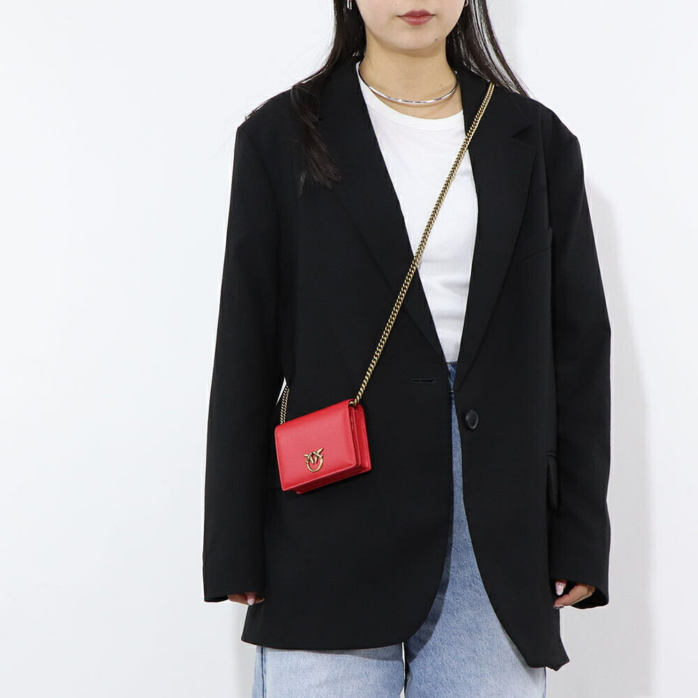 PINKO ショルダーバッグ レッド 1P225S-Y6XT