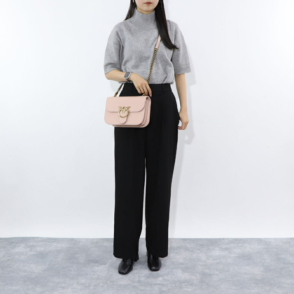 PINKO ショルダーバッグ ベージュ ピンク ブラック 1P22L1-Y7SP