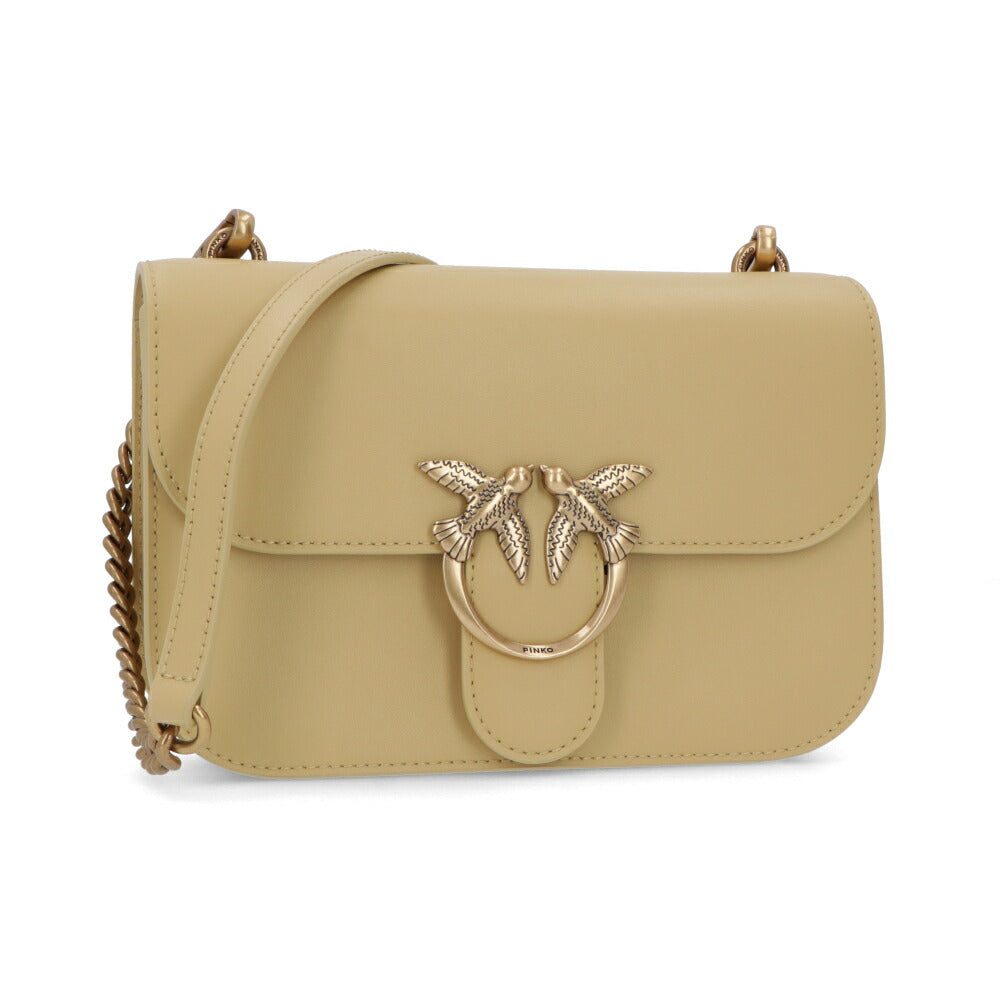PINKO ショルダーバッグ ベージュ ピンク ブラック 1P22L1-Y7SP