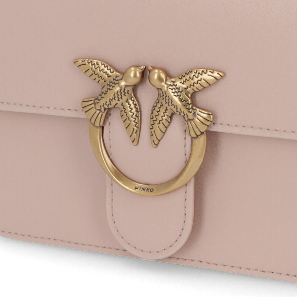 PINKO ショルダーバッグ ベージュ ピンク ブラック 1P22L1-Y7SP